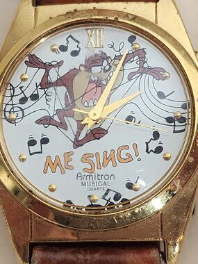 Looney Tunes Armitron Collectibles Musical Me Sing Tasmanian Devil Quartz Watch